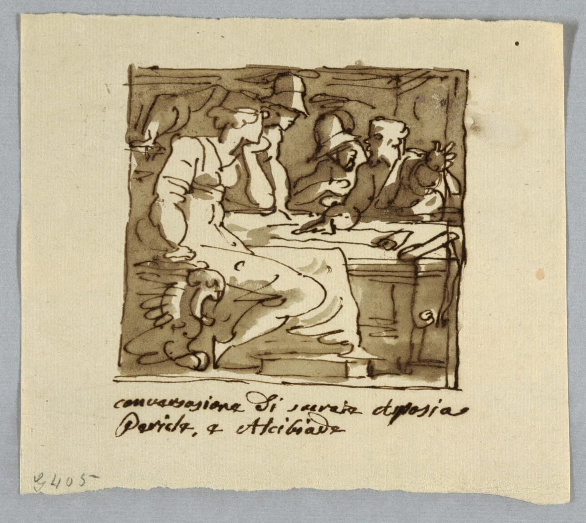Studio, Socrate, Pericle, Alcibiade, Aspasia in discussione - Smithsonian Institution, Museum